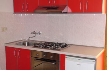 Die K&uuml;che im Apartment 5.