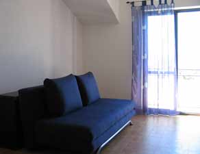 Wohn zimmer des Apartment 1.