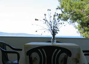 Wohn zimmer des Apartment 1.